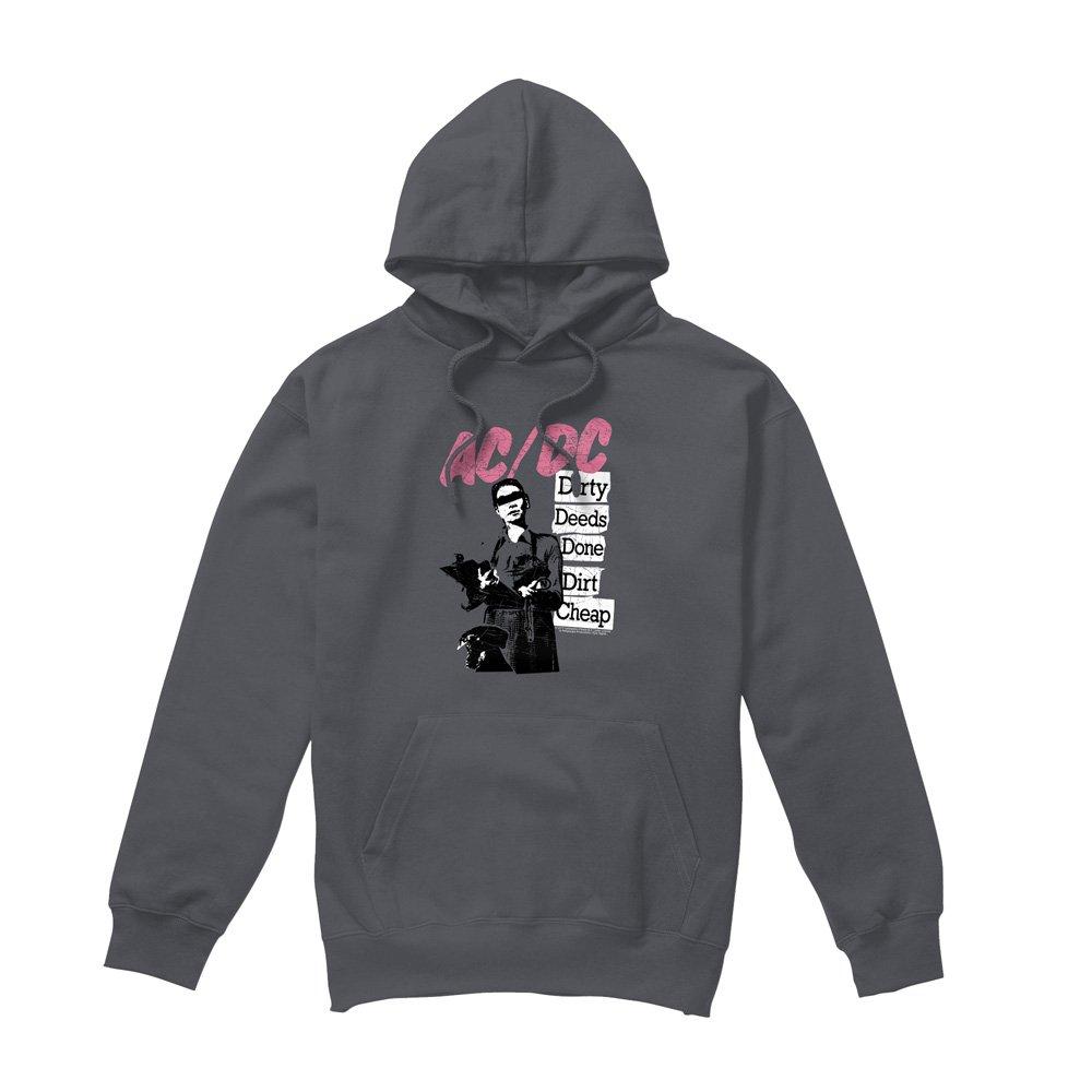 Charcoal - ACDC - AC DC Dirty Deeds Hoddie Charcoal - 4
