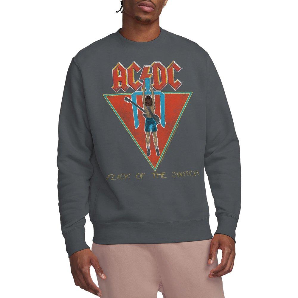Charcoal - ACDC - AC DC Flick Of The Switch Crew Sweatshirt Charcoa - 1