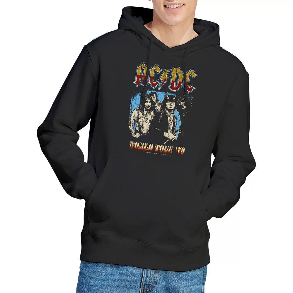 Black - ACDC - AC DC World Tour 79 Hoddie Black - 1