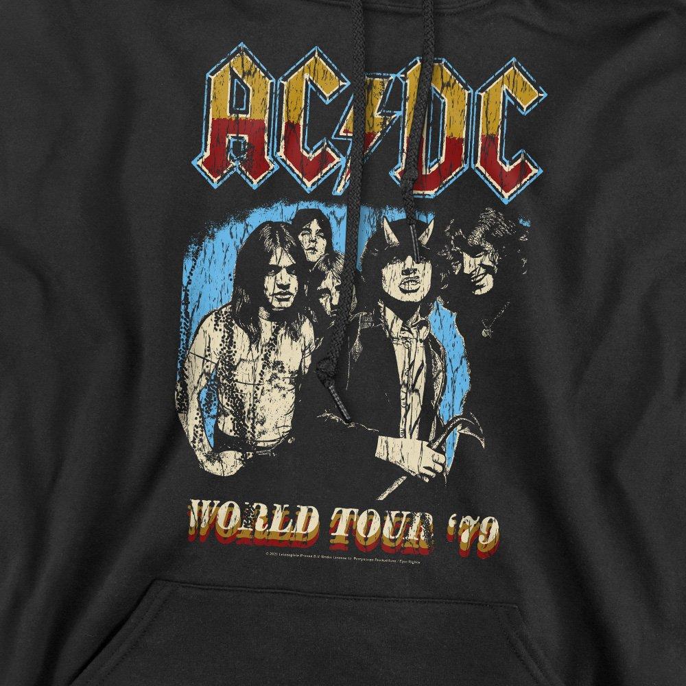 Black - ACDC - AC DC World Tour 79 Hoddie Black - 2