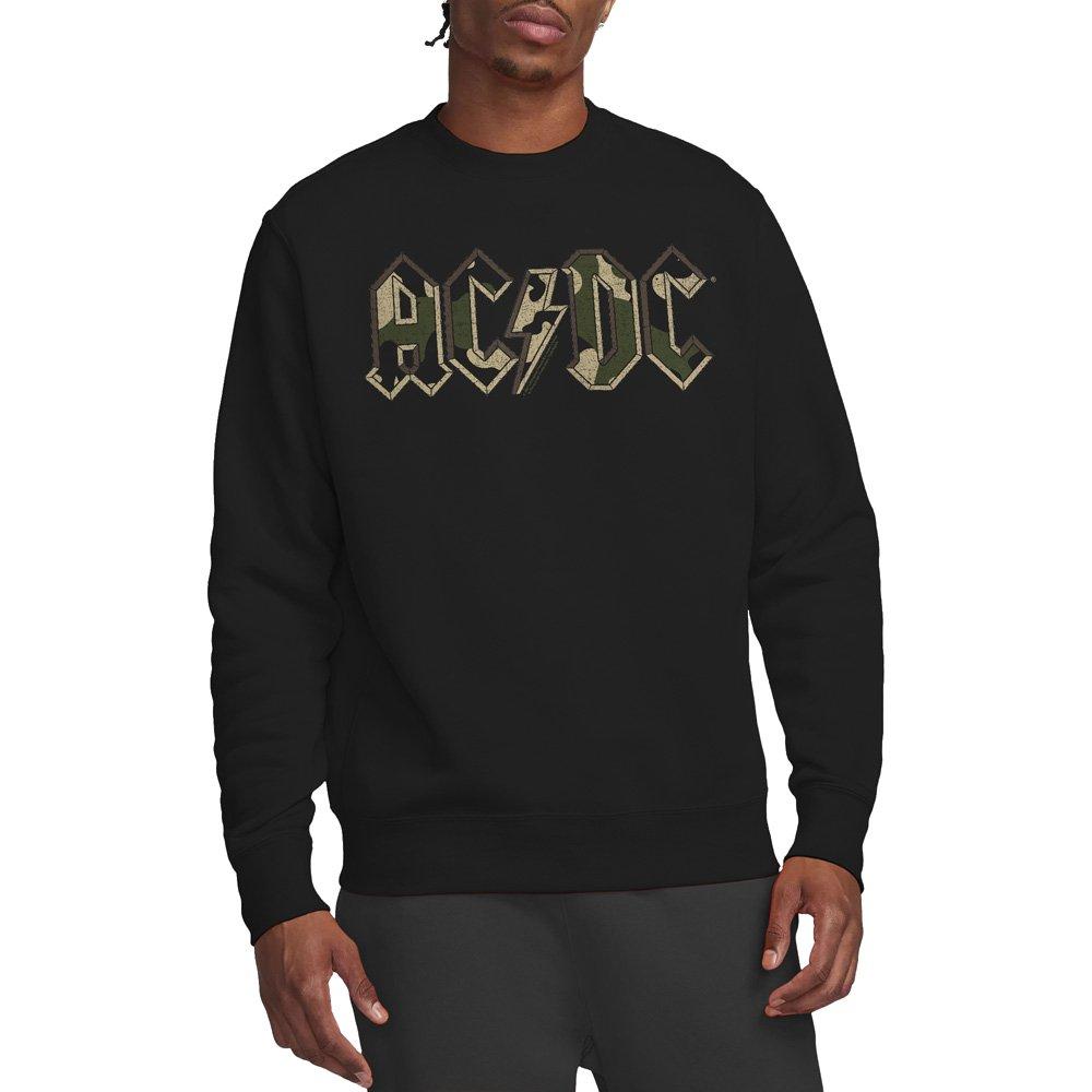 Black - ACDC - AC DC Camo Logo Crew Sweatshirt Black - 1