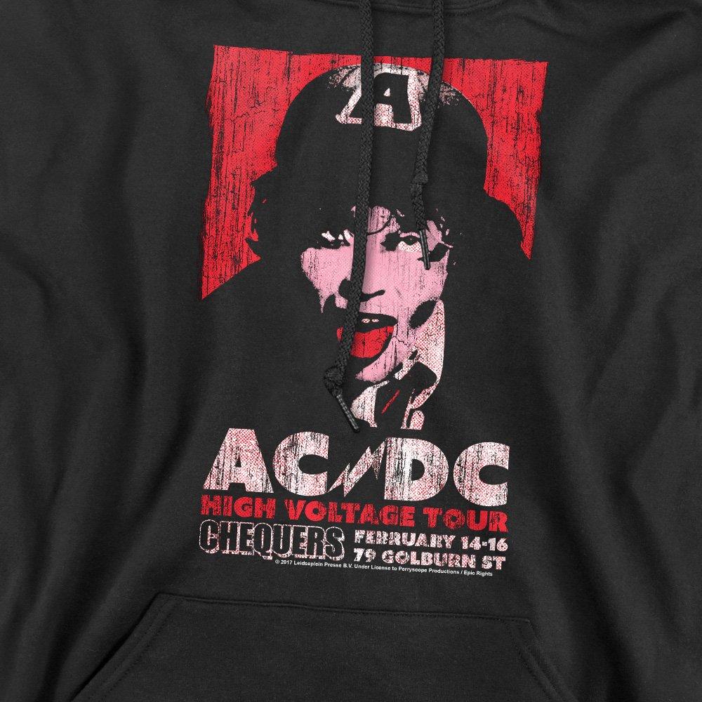 Black - ACDC - AC DC High Voltage Live 1975 Hoddie Black - 2