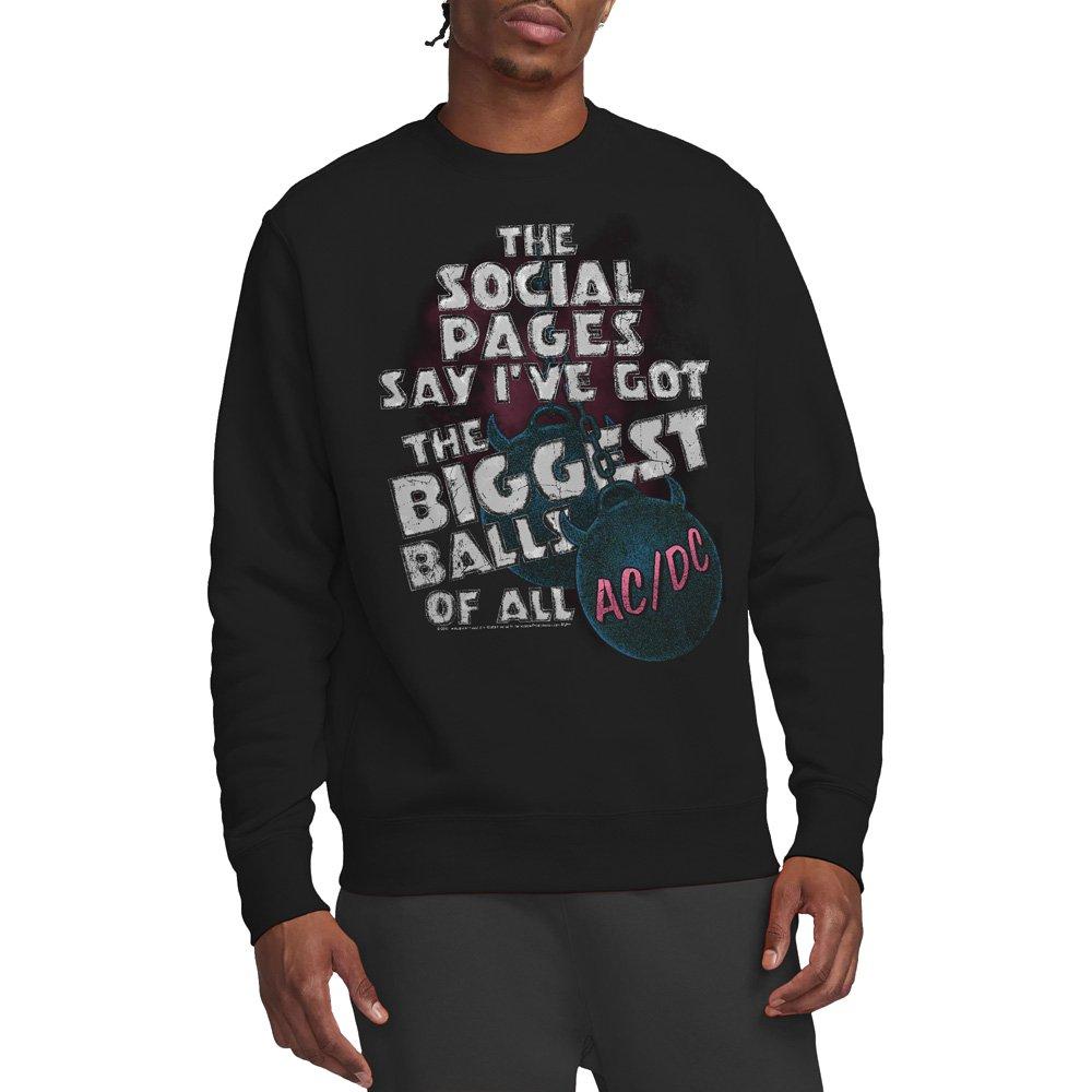 Black - ACDC - AC DC Big Balls Crew Sweatshirt Black - 1