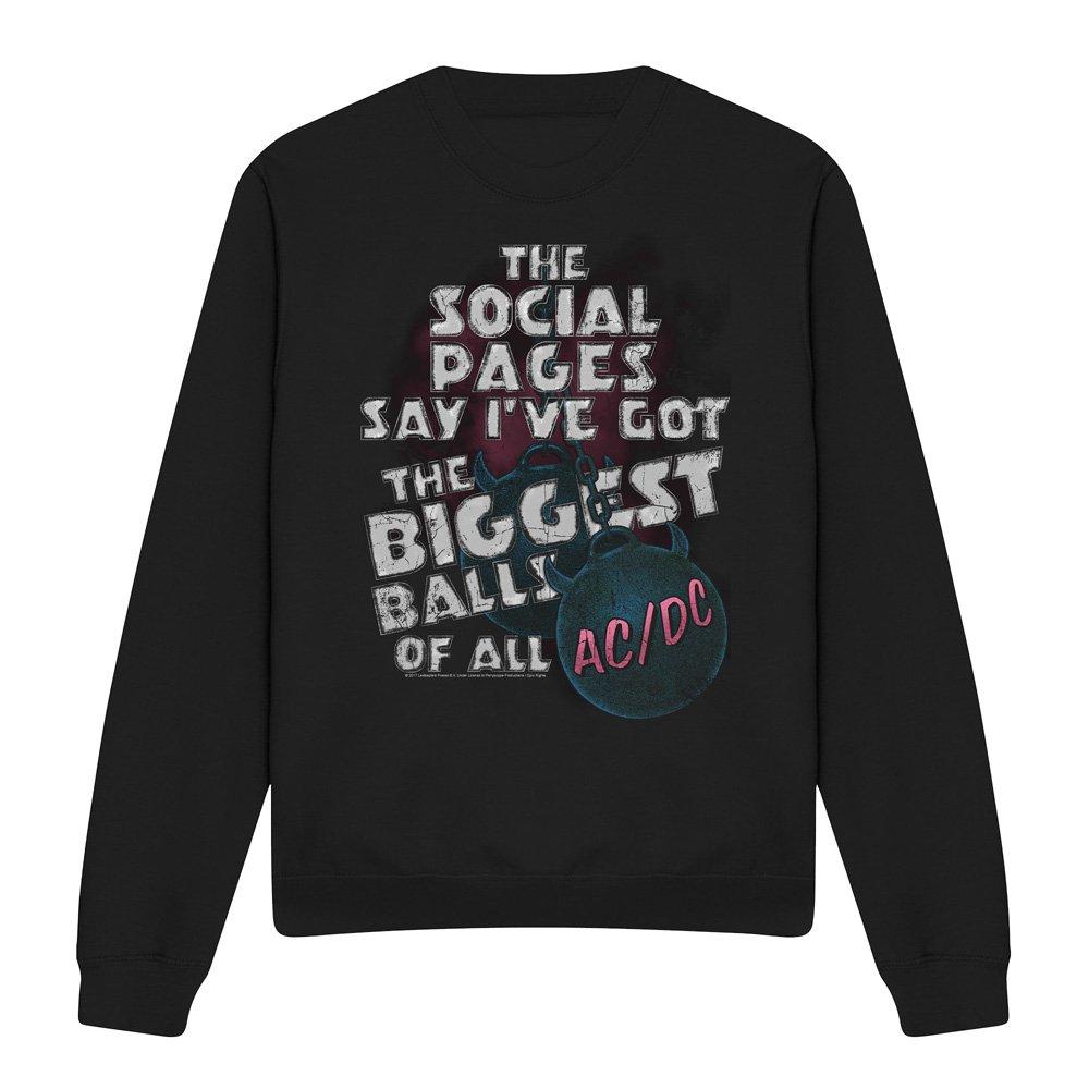 Black - ACDC - AC DC Big Balls Crew Sweatshirt Black - 4