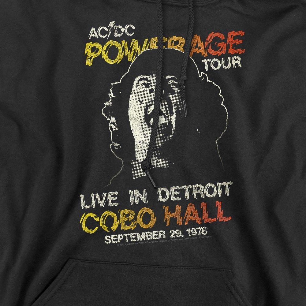 Black - ACDC - AC DC Powerage Tour Hoddie Black - 2