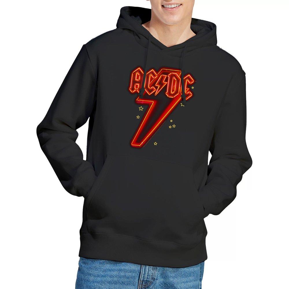 Acdc Men's Ac Dc Neon Bolt Hoodie Black - S