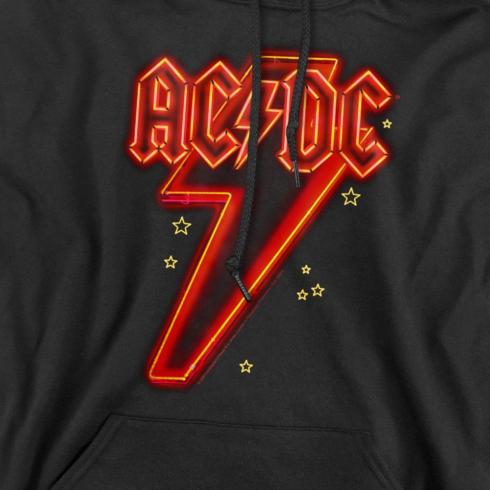 Black - ACDC - AC DC Neon Bolt Hoodie Black - 2