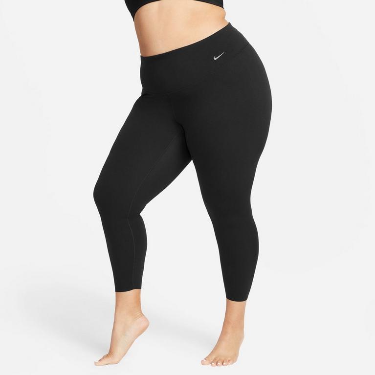 Noir - Nike - Dri-FIT Zenvy Women's Gentle-Support High-Waisted 7/8 Under leggings (Plus Size) - 1