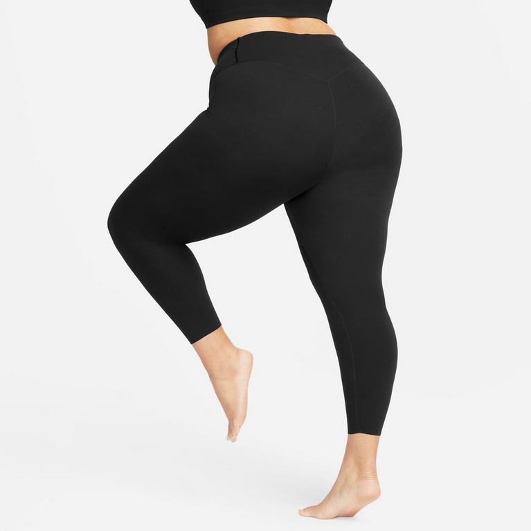 Noir - Nike - Dri-FIT Zenvy Women's Gentle-Support High-Waisted 7/8 Under leggings (Plus Size) - 2