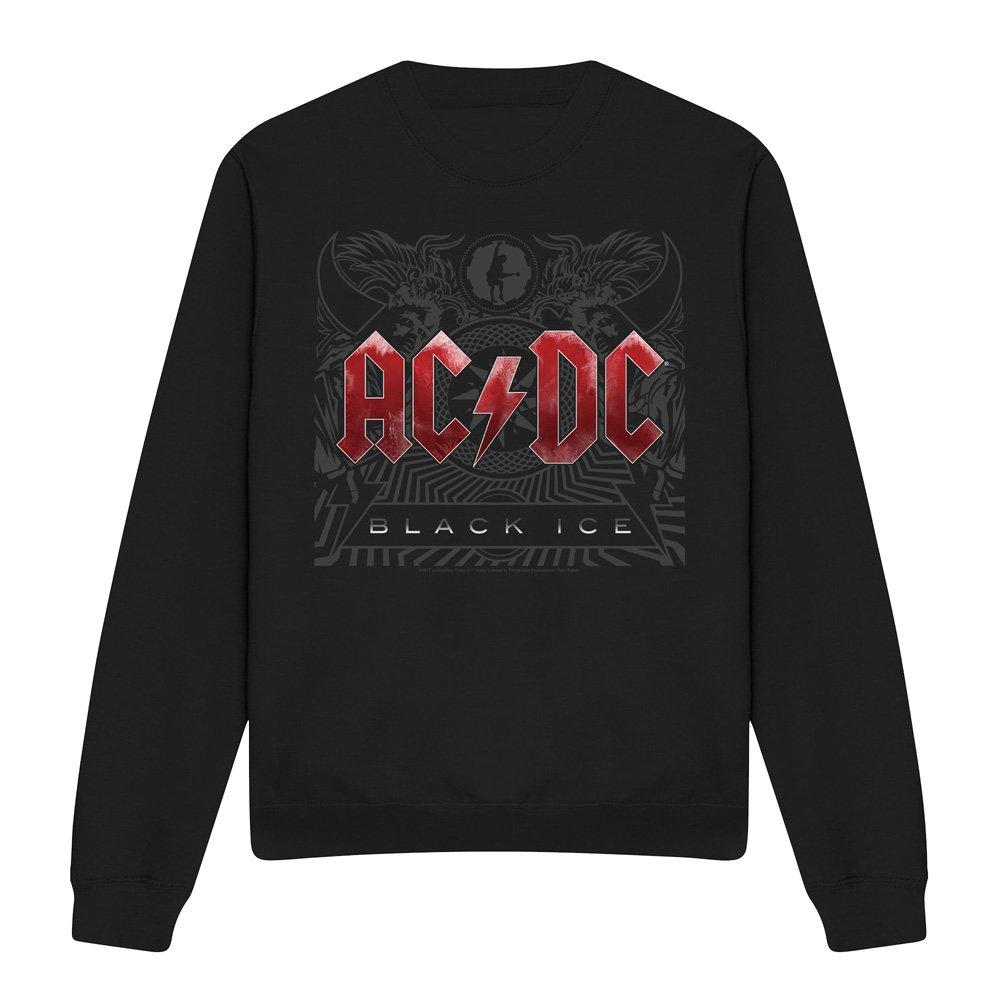 Black - ACDC - AC DC Black Ice Crew Sweatshirt Black - 4