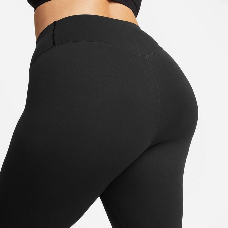 Noir - Nike - Dri-FIT Zenvy Women's Gentle-Support High-Waisted 7/8 Under leggings (Plus Size) - 5