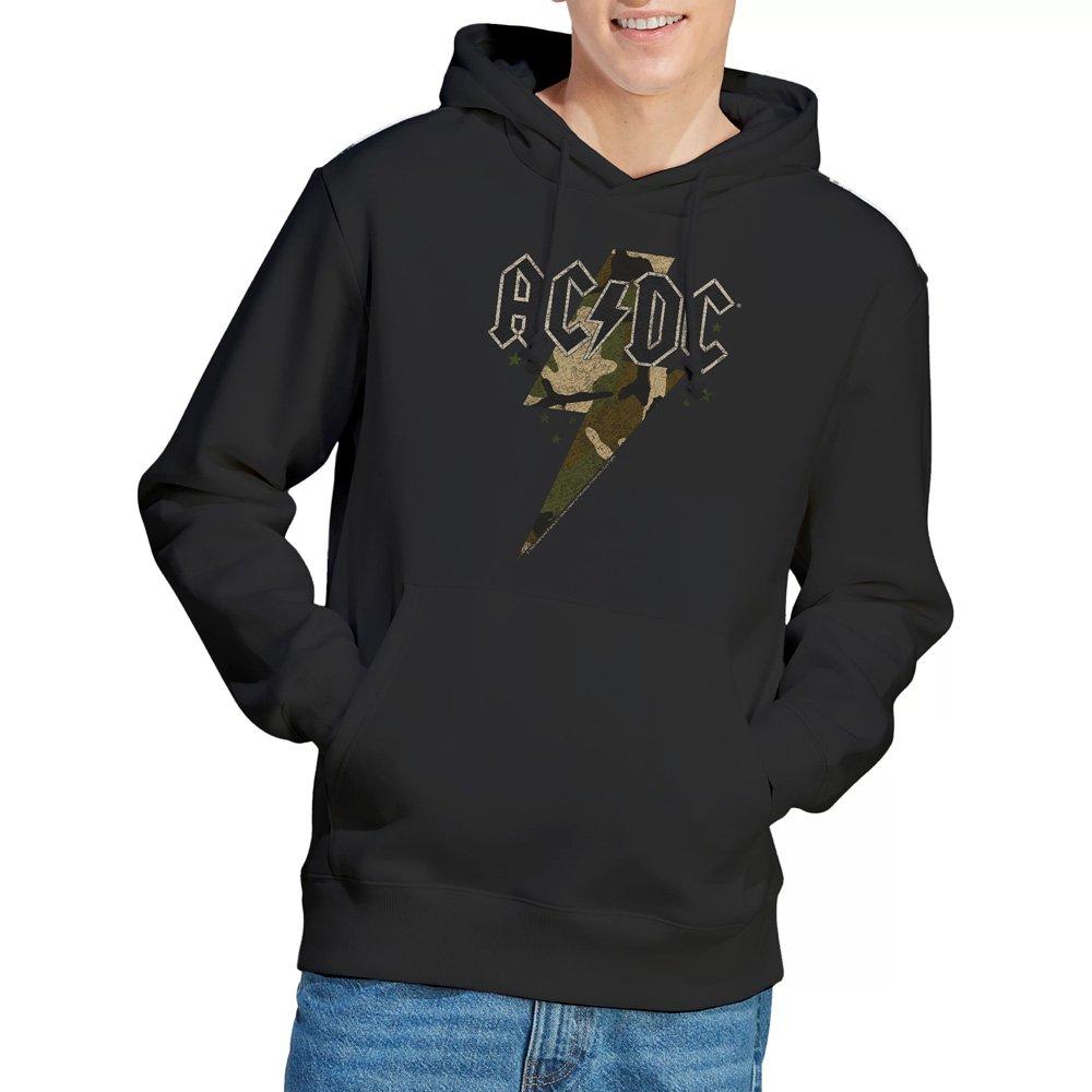 Black - ACDC - AC DC Camo Bolt Hoodie Black - 1