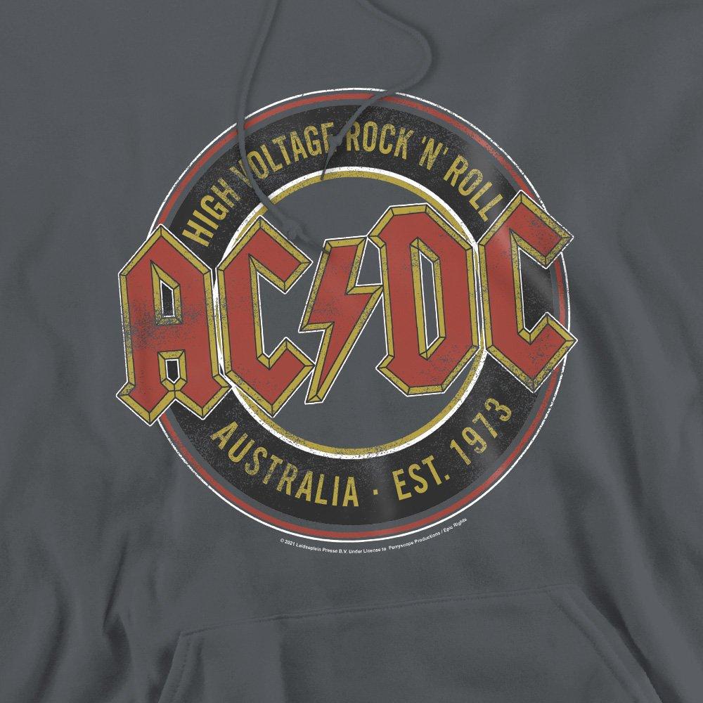 Charcoal - ACDC - AC DC Est. 73 Hoodie Charcoal - 2