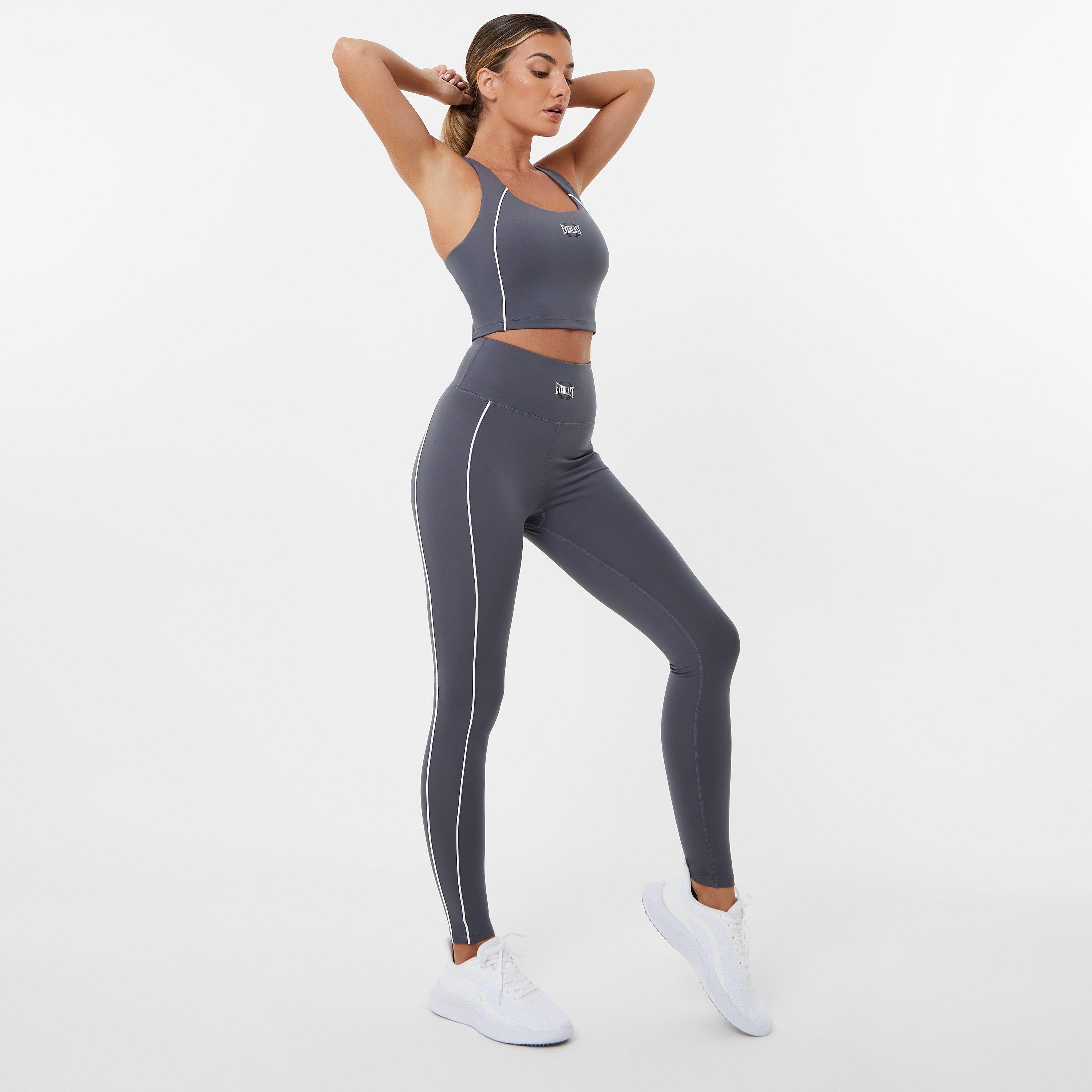 Grau - Everlast - Womens High Waist Panel Leggings - 4