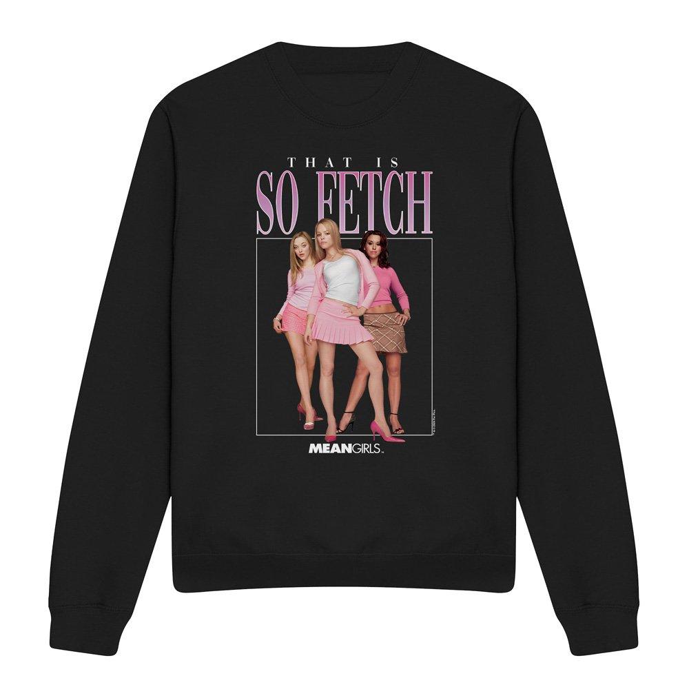 Black - Mean Girls - Mean Girls So Fetch 90S Crew Sweatshirt Black - 4