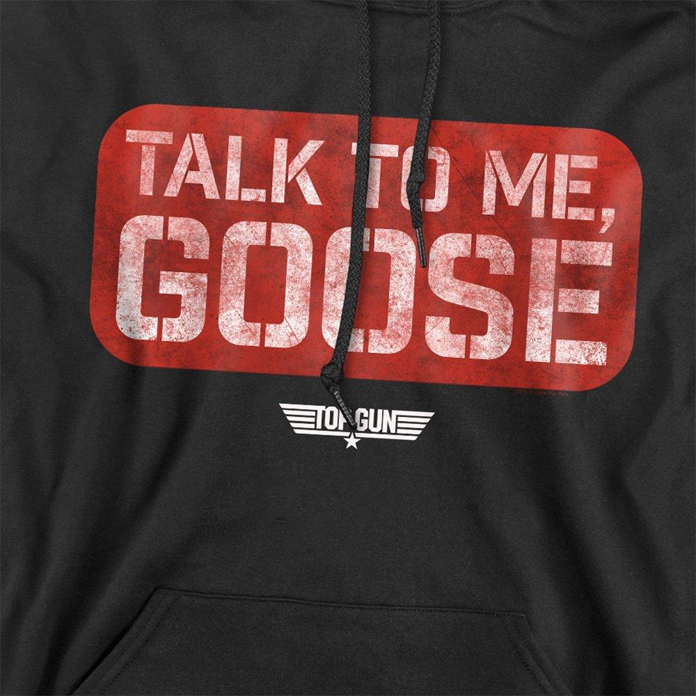 Black - Top Gun - Top Gun Talk To Me Goose Stamp Unisex Hoodie Blac - 2