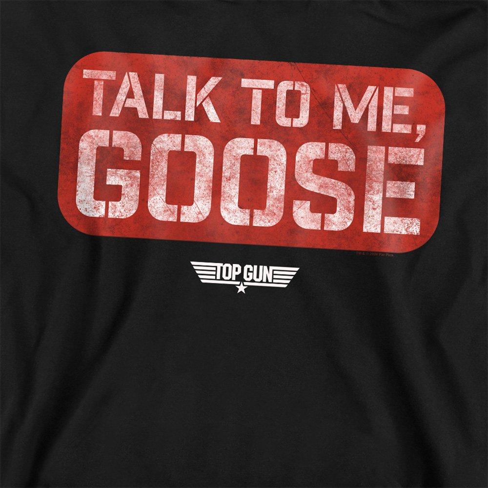 Black - Top Gun - Top Gun Talk To Me Goose Stamp Unisex Crew Sweatsh - 2