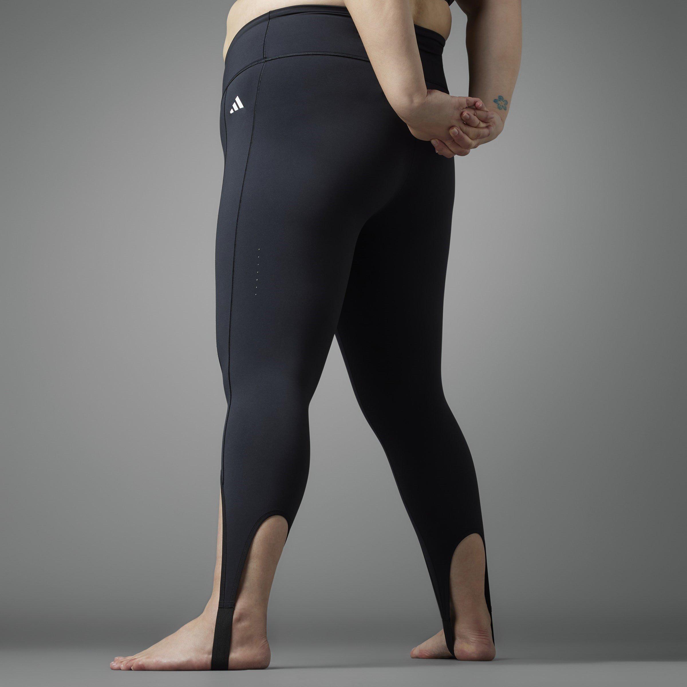 Zwart - adidas - Collective Power Yoga Leggings (Plus Size) Womens - 15