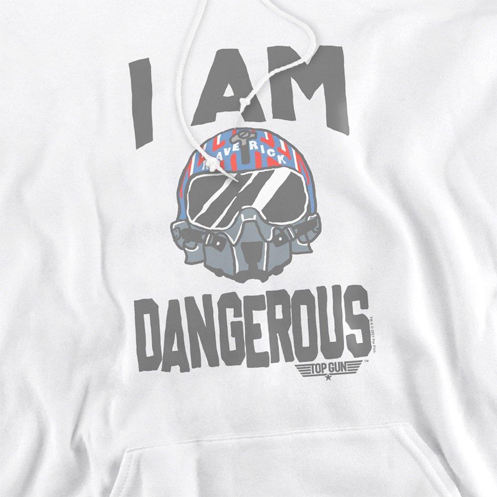 White - Top Gun - Top Gun The I Am Dangerous Unisex Hoodie White - 2