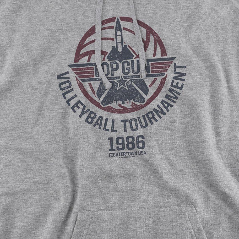 Light Grey - Top Gun - Paramount - Top Gun Volleyball Grey Hoodie Athlet - 2