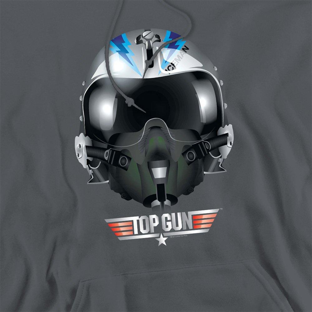 Charcoal - Top Gun - Top Gun Iceman Helmet Hoddie Charcoal - 2