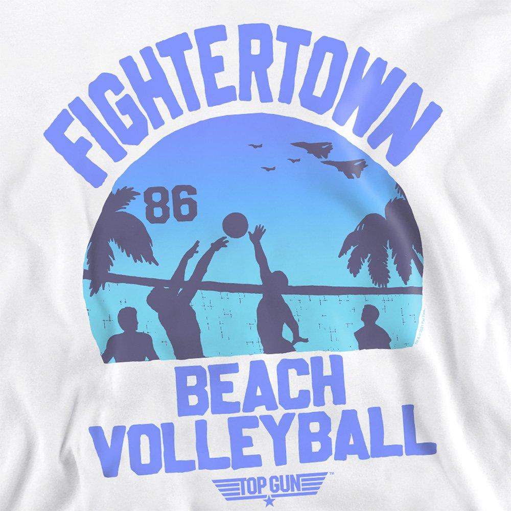 White - Top Gun - Top Gun The Volleyball In Jeans Unisex Crew Sweats - 2