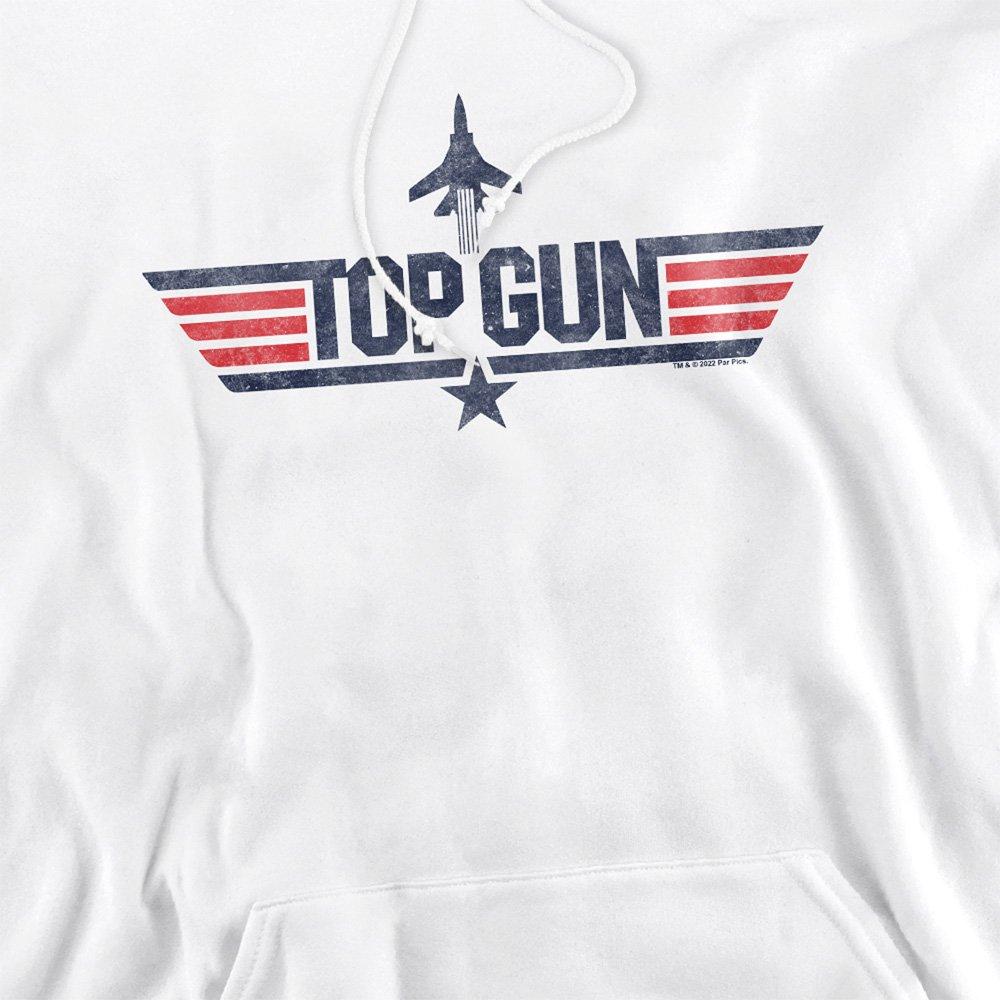 White - Top Gun - Paramount Top Gun Logo White Hoodie White - 2