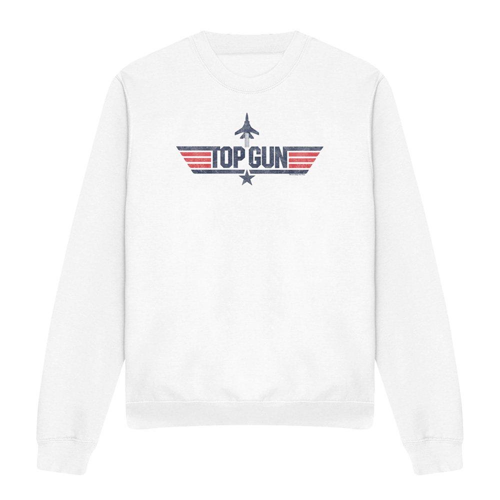 White - Top Gun - Paramount Top Gun Logo White Crew Sweatshirt Whi - 4