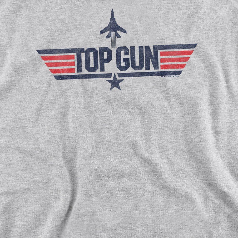 Grey - Top Gun - Paramount Top Gun Logo Grey Crew Sweatshirt Athl - 2