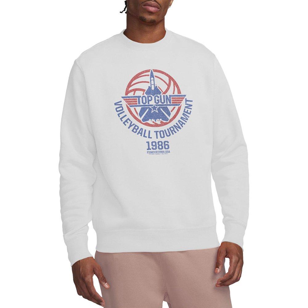 White - Top Gun - Top Gun Volleyball Tournament Crew Sweatshirt Whi - 1