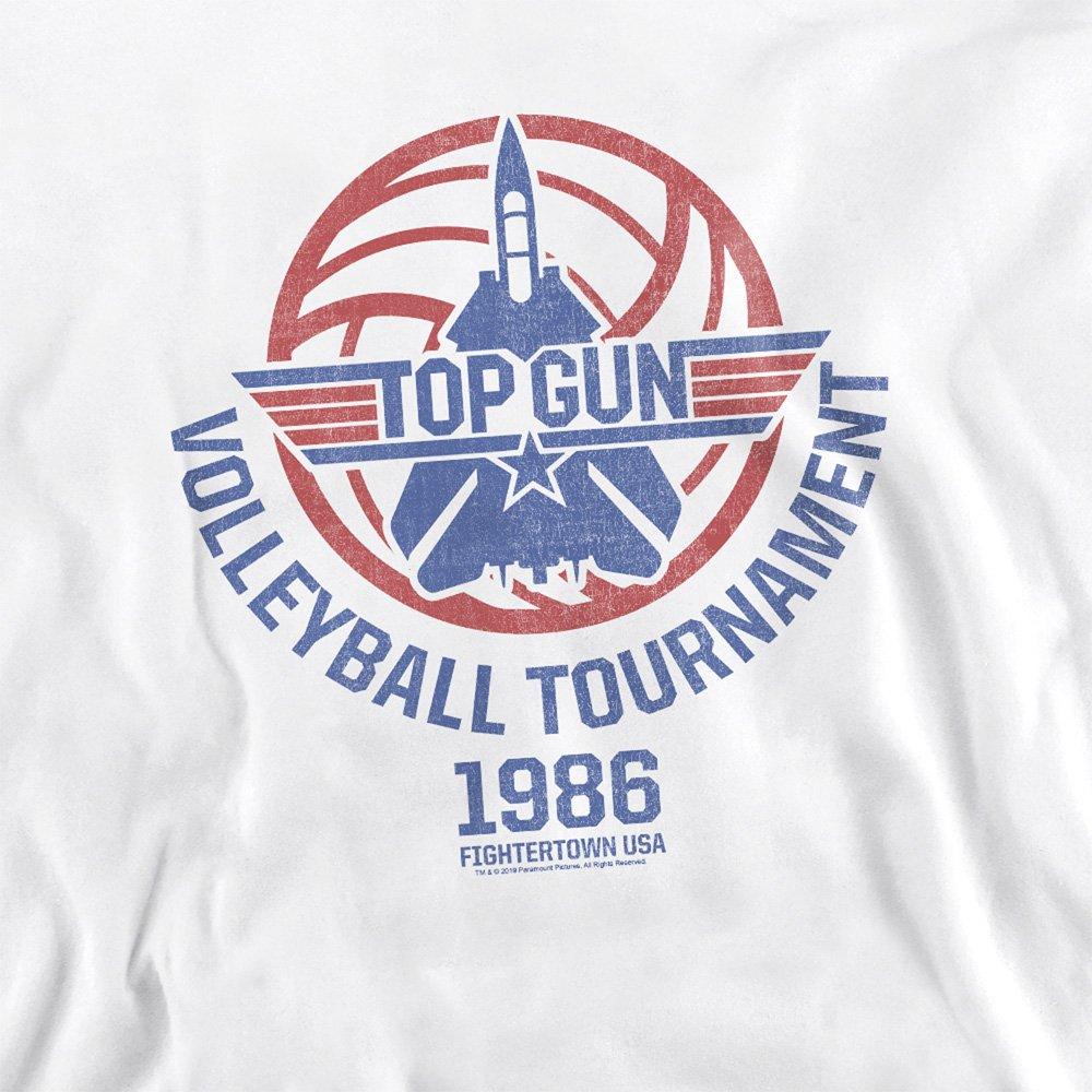 White - Top Gun - Top Gun Volleyball Tournament Crew Sweatshirt Whi - 2