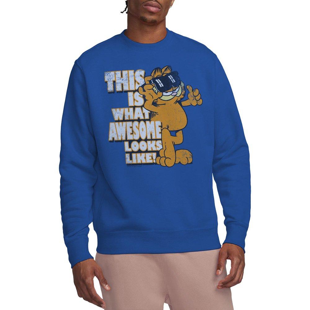 Royal - Garfield - Garfield Awesome Crew Sweatshirt Royal Blue - 1