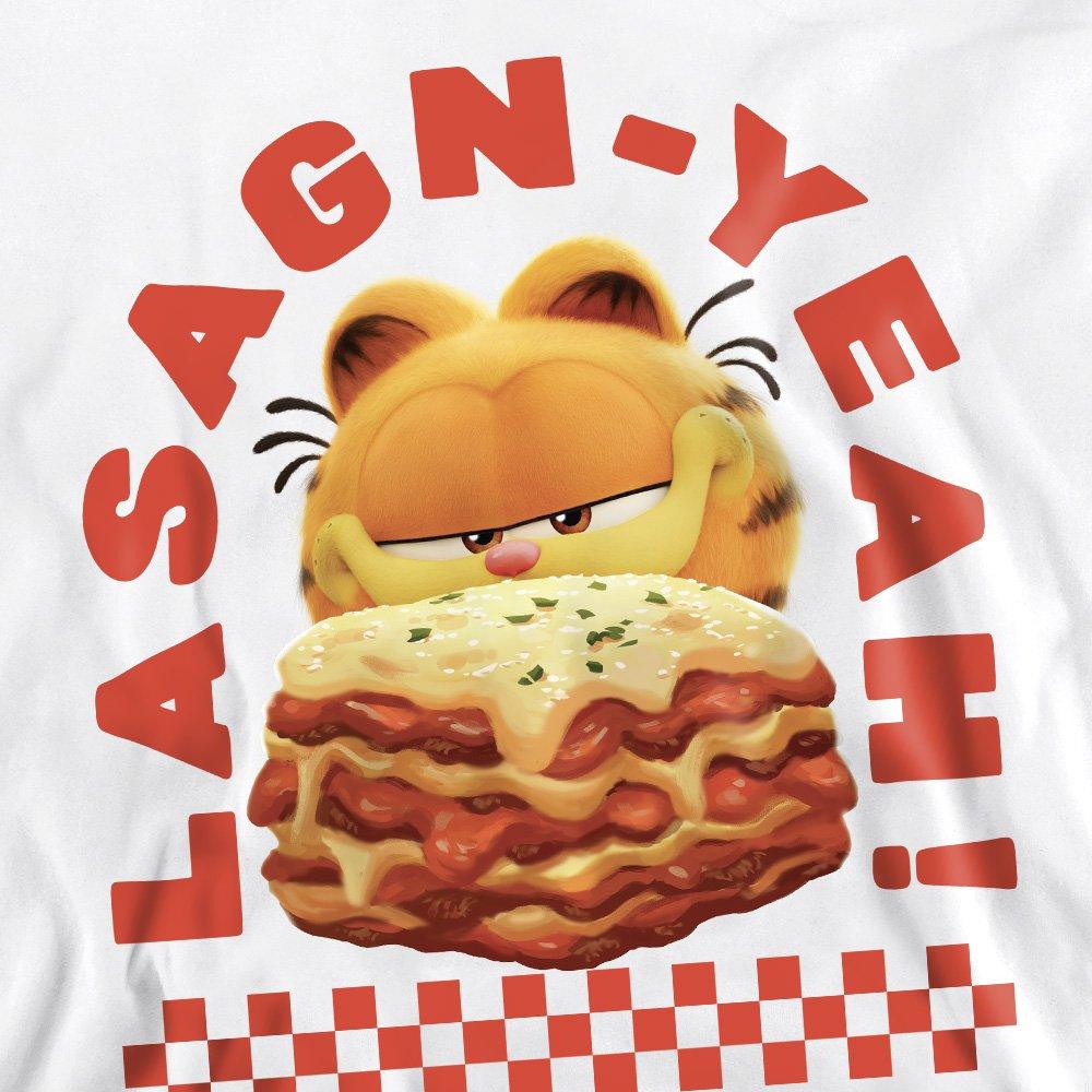 White - Other - Garfield Movie Lasagnyeah Unisex Crew Sweatshirt - 2