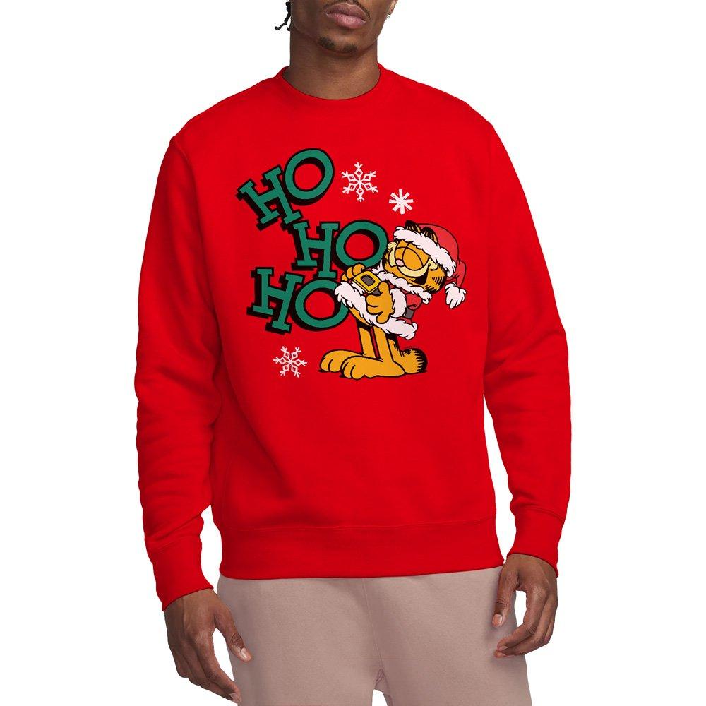 Red - Garfield - Garfield Ho Ho Ho Christmas Unisex Crew Sweatshirt - 1