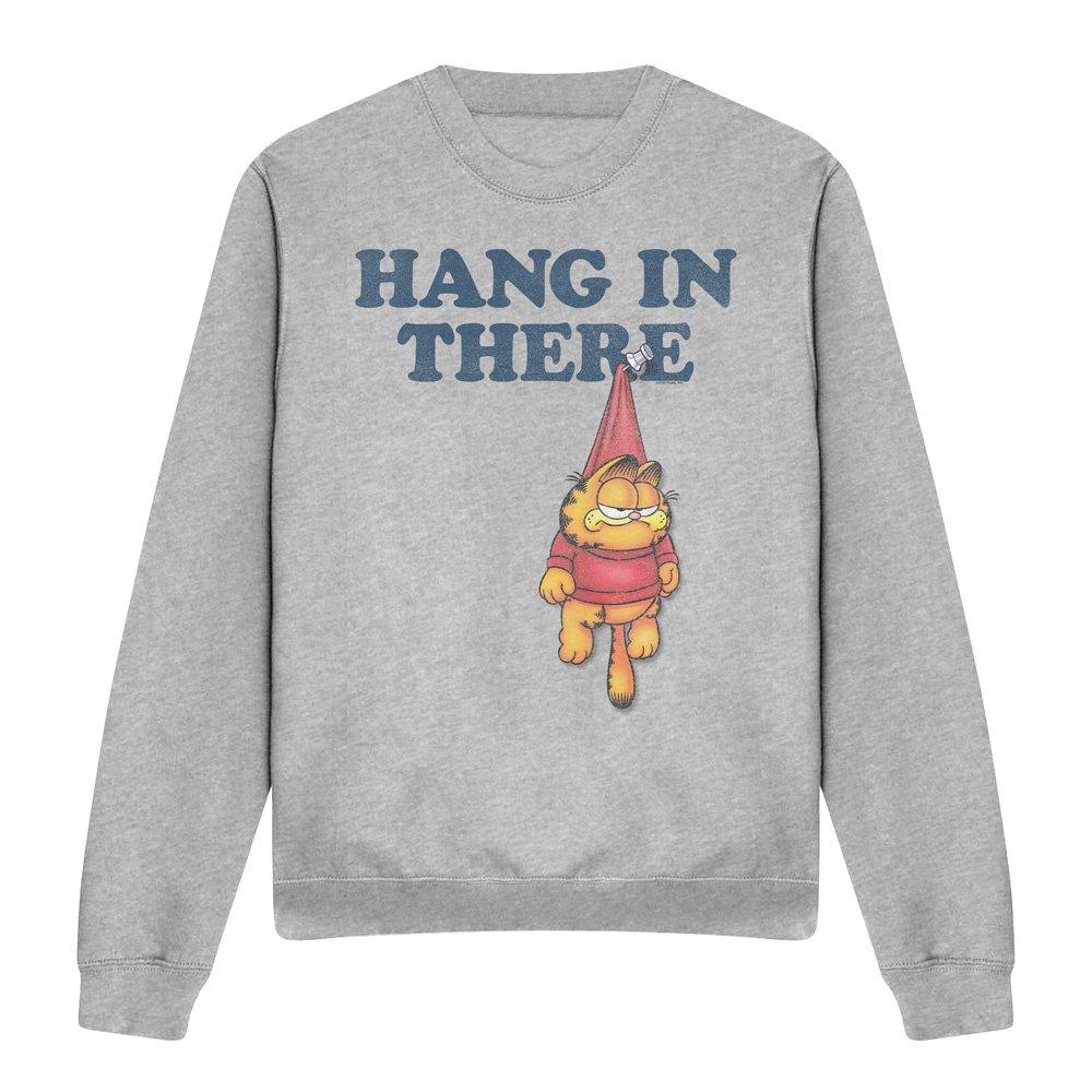 Light Grey - Garfield - Garfield Hang In There Crew Sweatshirt Athletic H - 4