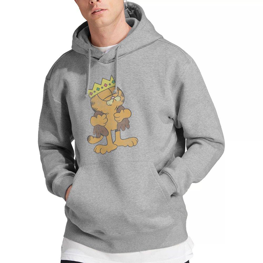 Light Grey - Garfield - Garfield King Garfield Hoddie Athletic Heather - 1