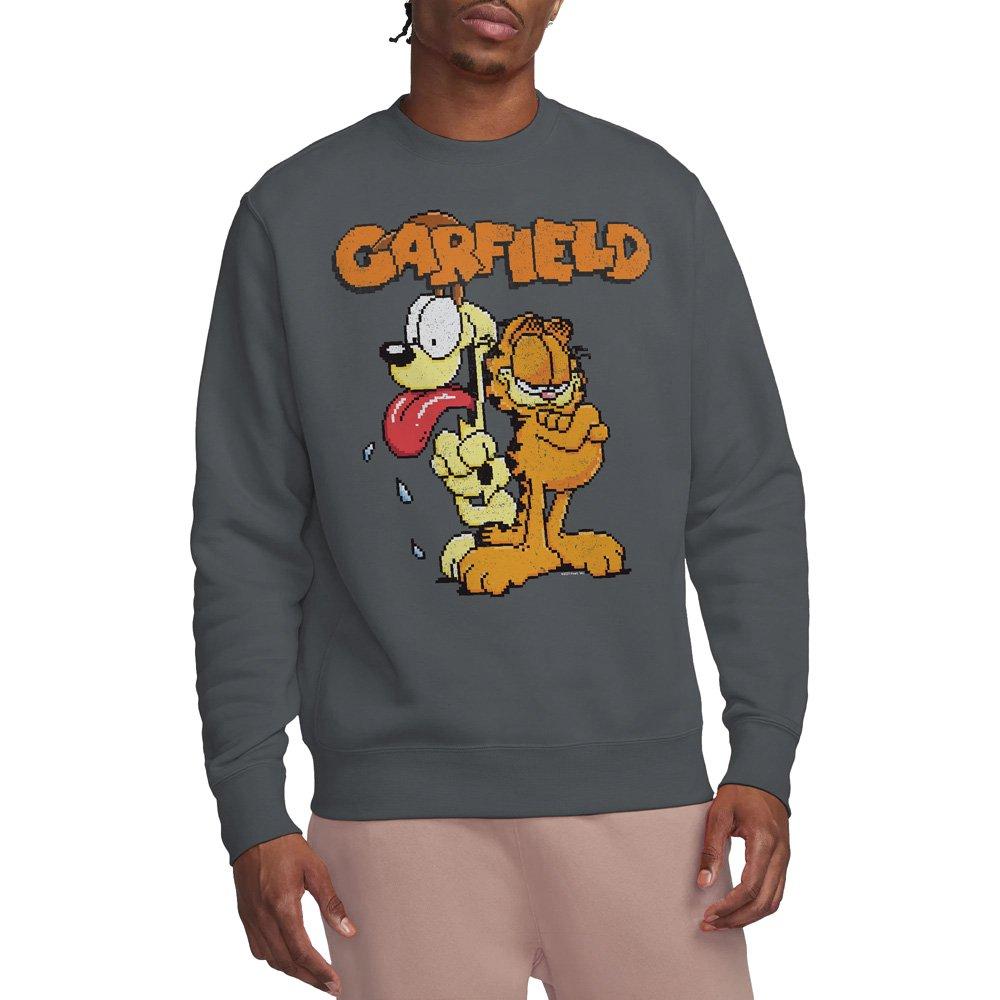 Charcoal - Garfield - Garfield Garfield The Game Crew Sweatshirt Charco - 1