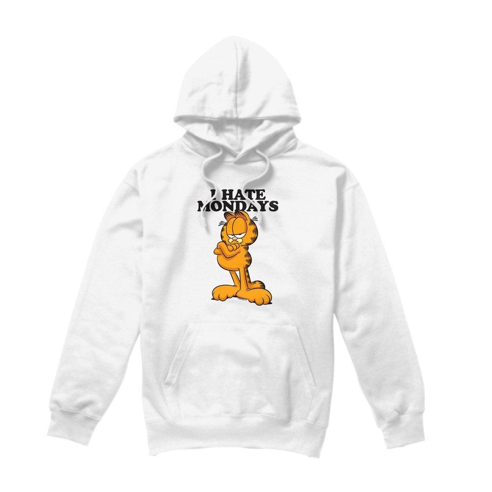 White - Garfield - Garfield I Hate Mondays Hoodie White - 4