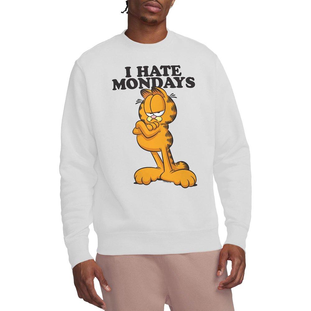White - Garfield - Garfield I Hate Mondays Unisex Crew Sweatshirt Wh - 1