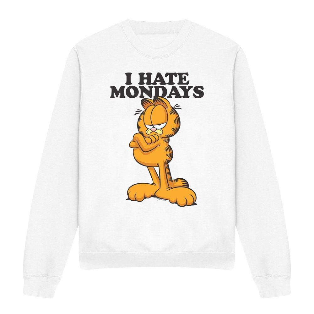 White - Garfield - Garfield I Hate Mondays Unisex Crew Sweatshirt Wh - 4