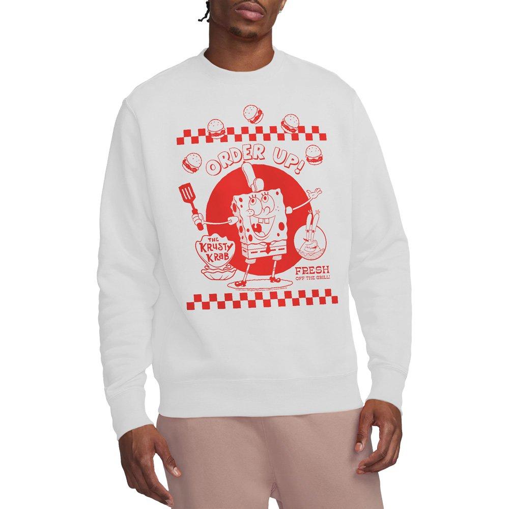 White - Spongebob - Spongebob Squarepants Order Up! Unisex Crew Sweats - 1