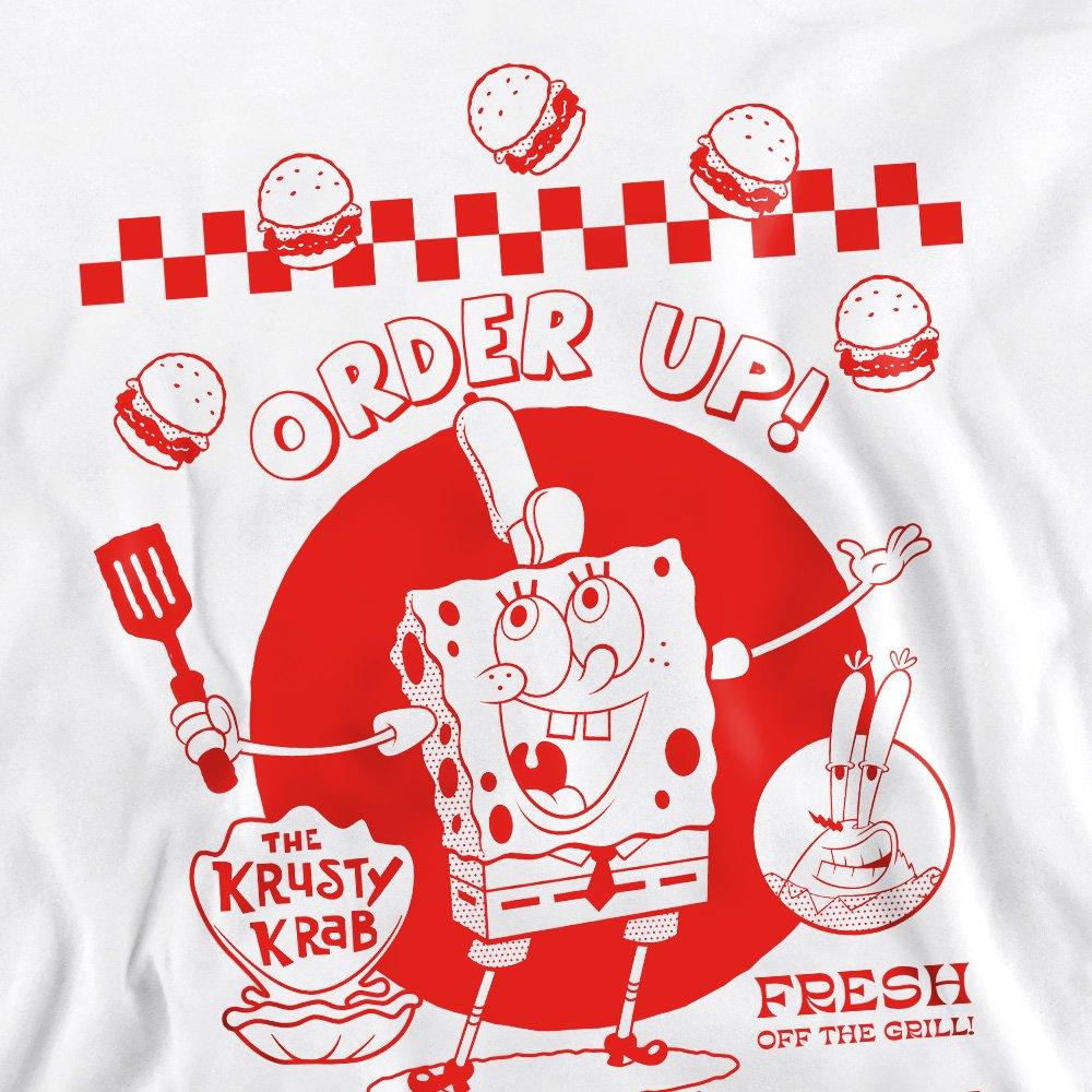 White - Spongebob - Spongebob Squarepants Order Up! Unisex Crew Sweats - 2