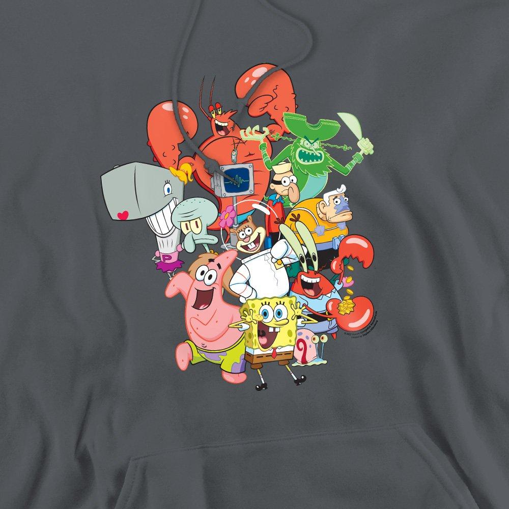 Charcoal - Spongebob - Spongebob The Whole Gang Hoddie Charcoal - 2