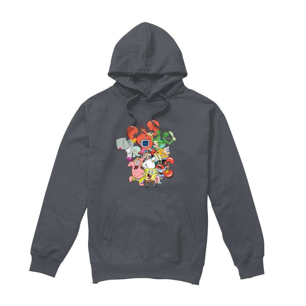 Charcoal - Spongebob - Spongebob The Whole Gang Hoddie Charcoal - 4
