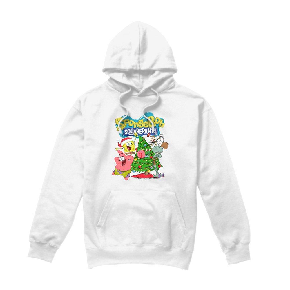 White - Spongebob - Spongebob Squarepants Christmas Tree Hoddie White - 4