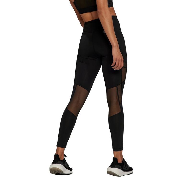 Noir - adidas - Circuit High-Waisted Mesh Leggings Womens - 3