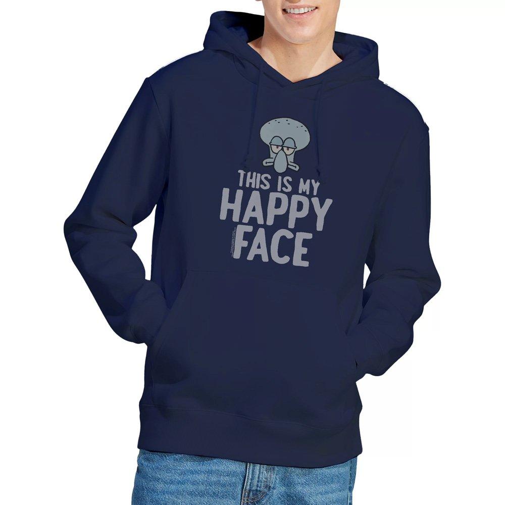 Navy - Spongebob - Spongebob Happy Face Unisex Hoodie Navy - 1