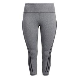 adidas Optime TrainIcons 3-Stripes 7/8 Leggings (Plus Size) Womens