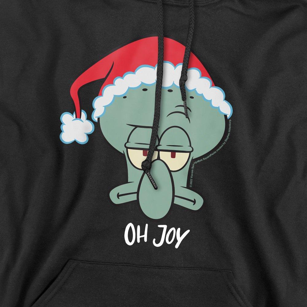Black - Spongebob - Spongebob Squarepants Squidward Christmas Joy Hood - 2