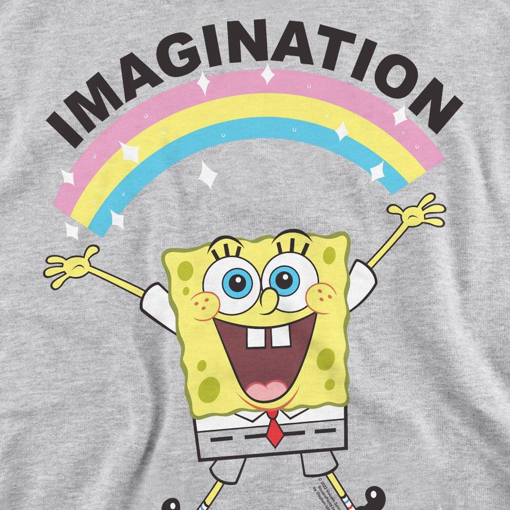 Light Grey - Spongebob - Spongebob Simple Imagination Crew Sweatshirt Athl - 2